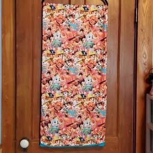 NEW PAW PATROL BLANKET W/PINK TRIM